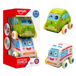 CONJUNTO HUANGER DE 2 CARRINHOS DE TECIDO PARA BEBE