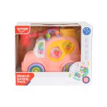 CARRINHO HUANGER C/BLOCOS DE ENCAIXE E MUSICA HE0548