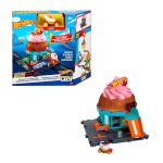 PISTA E CARRINHO MATTEL HOTWHEELS SORVETERIA NA CIDADE HTN77