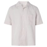 CAMISA MASCULINA CALVIN KLEIN ADULTO MC CUBANS/S SHIRT BEIGE TAM S
