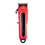 MAQUINA DE CORTAR CABELO HTC RECARREGAVEL VERMELHO CT-8089 220V