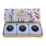 KIT SABONETE EM BARRA CHRISTINA MAY BATH BODY HAND SOAP ENGLISH LAVENDER 3X100G