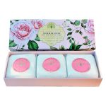 KIT SABONETE EM BARRA CHRISTINA MAY BATH BODY HAND SOAP SUMMER ROSE 3X100G