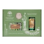 KIT CHRISTINA MAY CREME DE MAOS 75ML SABONETE EM BARRA 190G SACO DE SISAL LILY OF THE VALLEY
