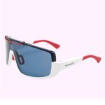 OCULOS DE SOL UNISSEX VUARNET RACING 03 SUNGLASSES TAM 56 18 145 C/ESTOJO VU40050U0024V BRANCO AZUL POLAR